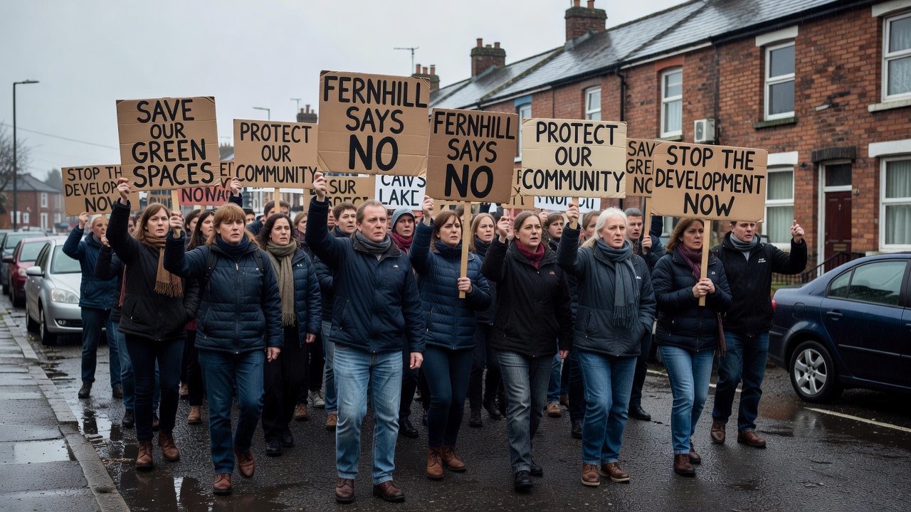Fernhill Residents Protest New Development Plan
